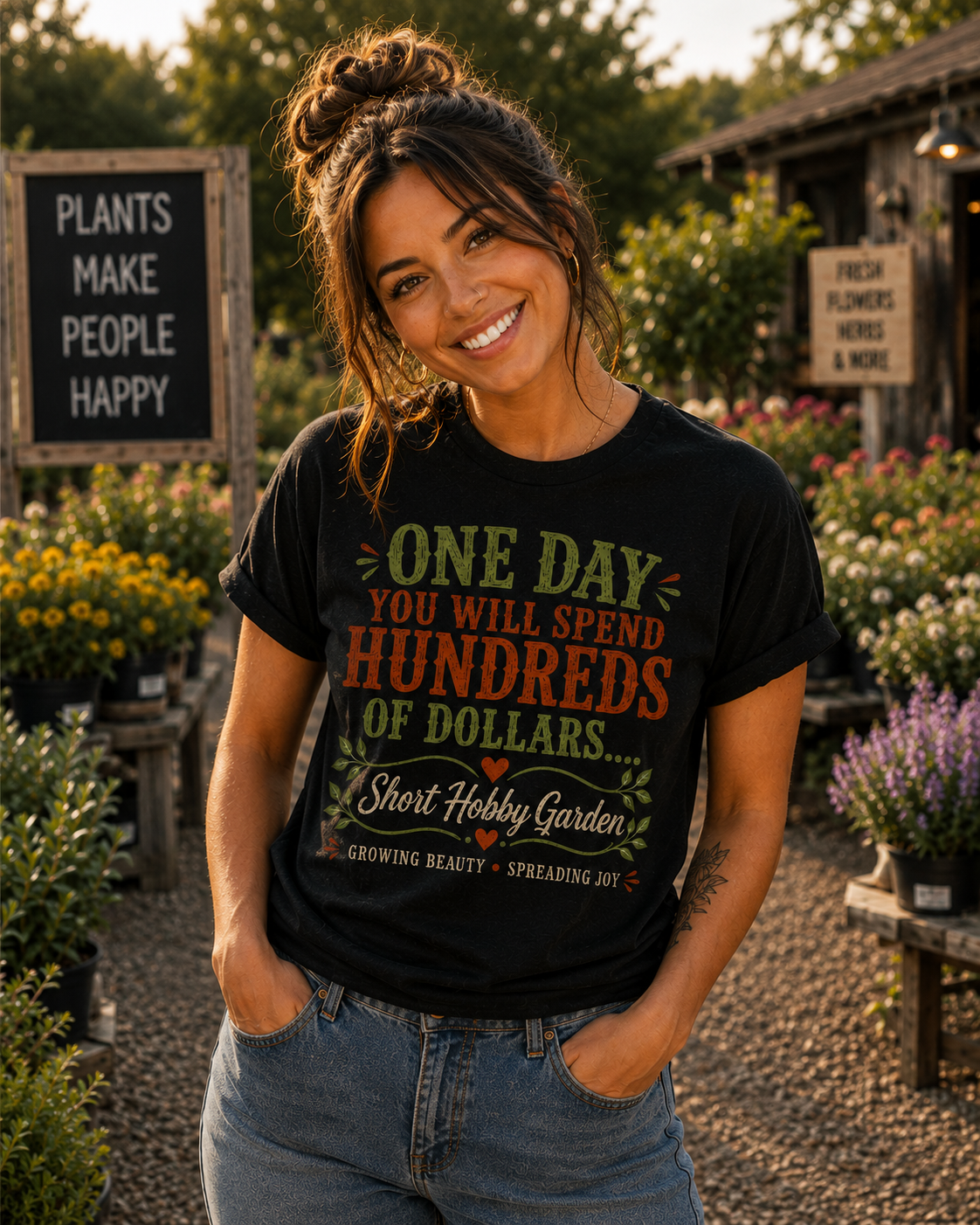Buying a Rock T-Shirt (2 sided)