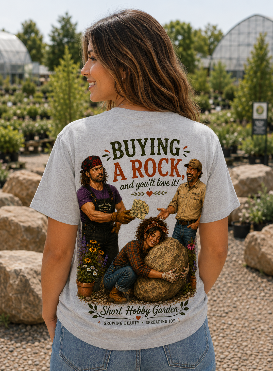 Buying a Rock T-Shirt (2 sided)