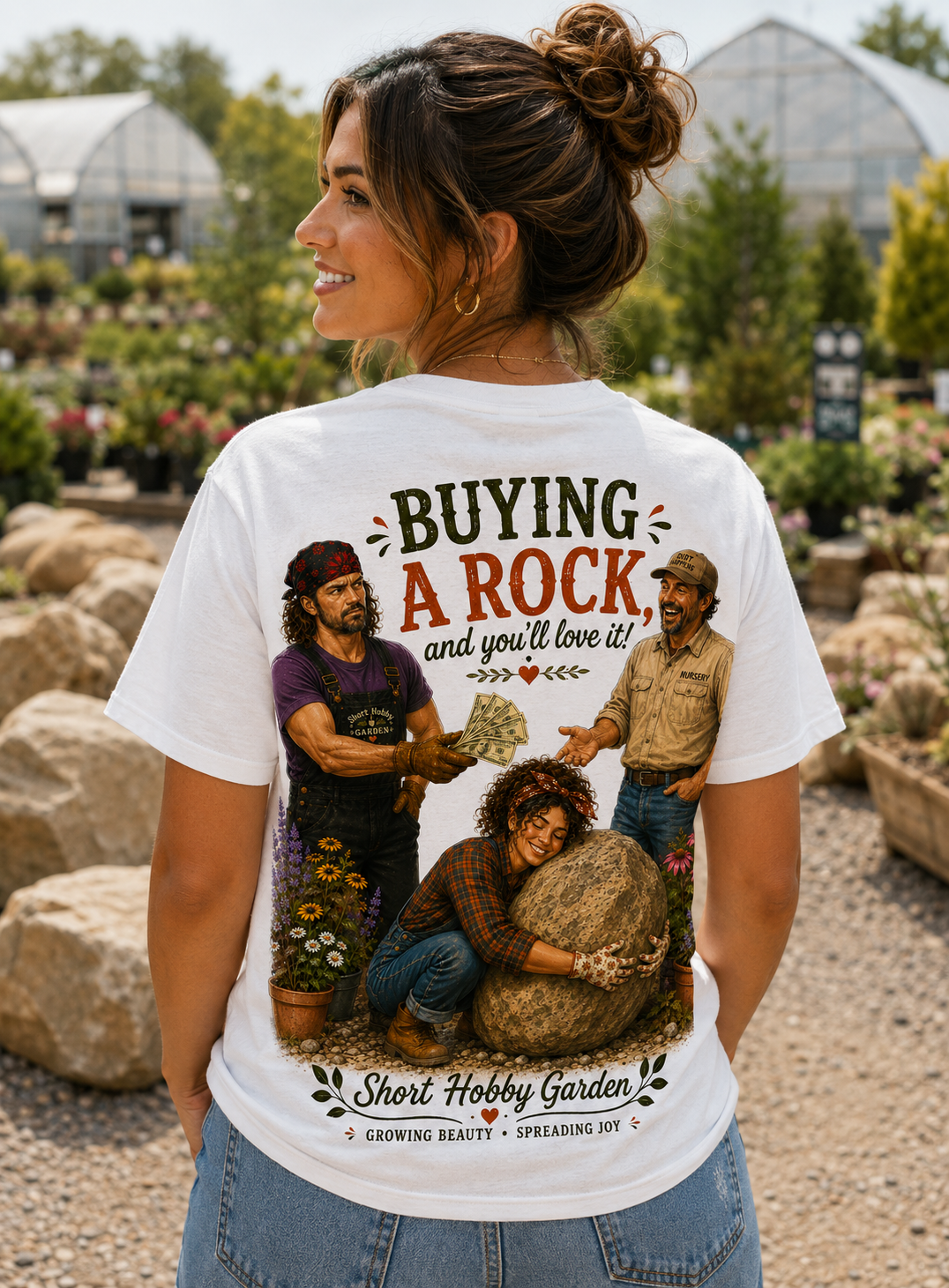 Buying a Rock T-Shirt (2 sided)