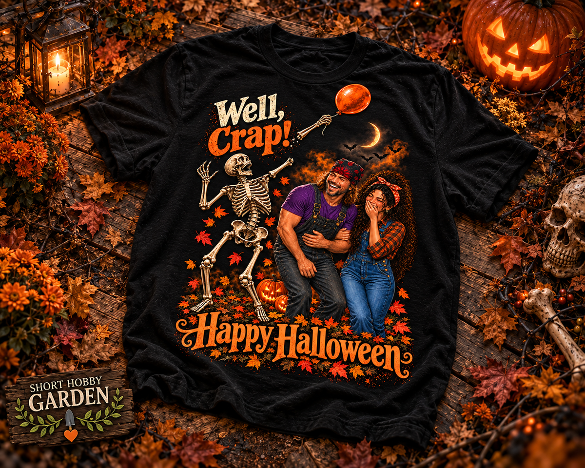 "Well Crap" Skeleton Halloween T-Shirt